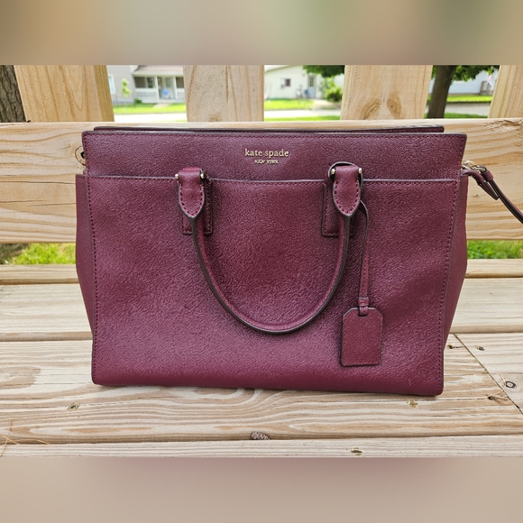 kate spade Handbags - Kate Spade Burgundy Satchel